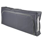 2x Premium Large Dark Grey Underbed Storage Clothes Duvet Organiser Fabric Bag