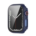 Apple Watch 45mm Series 9 Heltäckande skal med inbyggt skärmskydd, blå