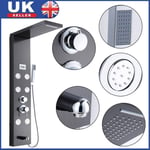 Bathroom Shower panel column tower Waterfall Massage Body Jets system Mixer UK