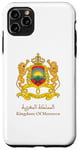 Coque pour iPhone 11 Pro Max Emblème doré du Royaume du Maroc | Drapeau marocain