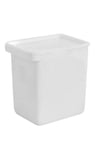 White Plastic Storage Box Stackable Boxes with Lids