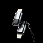 NEXTBATT USB-C hona till Lightning-adapter - Svart/Grå