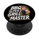 Grillmaster Chef Outdoor & BBQ Master Barbecue Grill Master PopSockets Swappable PopGrip
