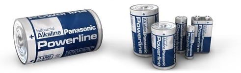 PANASONIC LR6 AA 1,5 V POWERLINE ALKALINE INDUSTRI BATTERI