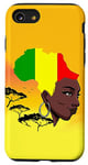 Coque pour iPhone SE (2020) / 7 / 8 Drapeau reine Malienne noire mois d'histoire du Mali Afrique
