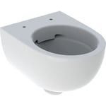 Geberit Renova Compact væghængt toilet, uden skyllekant, rengøringsvenlig, hvid