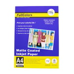 Matt fotopapper A4, 5760dpi. 120g/m2, 100ark