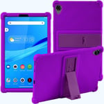 Lenovo Tab M8 TB-8705F TB-8505F 8-inch, ATOOZ PC Bracket Tablet Silicone Case,Shockproof For Lenovo Tab M8 Case (Purple)
