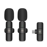 Puluz Trådlösa Lavalier Mikrofoner med USB-C-mottagare