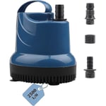 Mini nedsänkbar vattenpump 2500l/h 40w 230v 2,3m leveranshöjd 2,5m kabel för trädgård, akvarium, damm, fontän