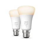 Philips Hue White A60  B22 smart bulb  1100 (2-pack)