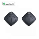 Aiyato-Localisateur De Clé Bluetooth,Fonctionne Avec Apple Find My Global Network,Smart Airtag Tracker Pour Système Ios,Article Pour Sacs - Type 2pcs Black #B