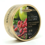Simpkins Travel Sweets - Apple, Raspberry, Cranberry 200g Tin