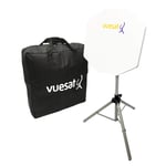 Vuesat Premium Flat 500 Portable Satellite Dish Travel TV Kit For Avtex TV's inc EASYFIND LNB, Holdall and Tripod