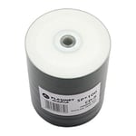 Omega Spindel de 100 x CD-R 700Mo 52x Pro - Surface Blanche Imprimable sur Toute Sa Surface [41011]