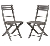 Brafab - Bruton Matstol Grå 2-pack