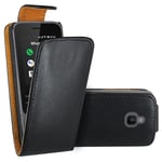 WenTian Nokia 6300 4G Case, CaseExpert® Black Premium Leather Flip Book Case Cover For Nokia 6300 4G