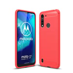 Boleyi Case for Motorola Moto G8 Power Lite, [Anti-Slip] [Ultra-Thin] [Durable] TPU Cover Phone Case, for Moto G8 Power Lite Cover -Red