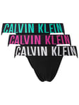 Calvin Klein3 Pack Intense Power Jock Straps - Black (White/Fuchsia/Green)