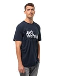 Jack Wolfskin Taille de la Marque T M T-Shirt, Bleu Nuit, L Homme