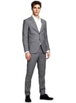 JACK & JONES Men's Jprfranco Suit Noos, Light Grey Melange/fit: Super Slim fit, 54