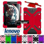 Shockproof Silicone Stand Cover Case For Various 7" Lenovo Tab / Ideapad +stylus