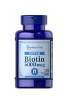 Puritan's Pride - Biotin 5000 mcg - 120 Capsules