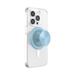 PopSockets: PopGrip Round pour MagSafe - Anneau Adaptateur pour MagSafe Inclus - Support et Poignée pour Smartphone et Coques avec Un Top Interchangeable - Aluminum Blue Sigh