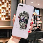 TREW Alternative statue art Cover Soft Shell Phone Case for iPhone 11 Pro XS MAX XR 8 7 6 6S Plus X 5 5S SE (Color : A9, Material : For iphone7 iphone8)