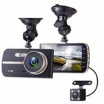 HD Dual Lens Front & Rear 1080P 170° Car DVR Video Dash Cam