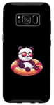 Coque pour Galaxy S8 Bande dessinée Panda mignon en vacances d'été