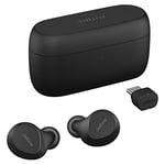 Jabra Evolve2 Buds True Wireless Bluetooth Earbuds, Active Noise Cancellation, Jabra MultiSensor Voice Technology and Wireless Charging Pad - Certified to work with your virtual meeting apps - Black