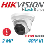 HIKVISION 2MP HILOOK CAMERA CCTV BUILT IN MIC DOME NIGHT VISION WHITE EXIR OFFER