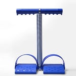Wkuk Rameur élastique Appareil multifonction avec poignées à ressort élastique sur pédales Exercices pour abdominaux jambes Fitness Yoga, WKUK-324, bleu