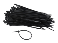 Cablexpert - Kabelsamlare - 15 cm - svart (paket om 100)