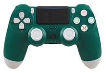 PS4 for controller, wireless PS4 Bluetooth joystick for PS4 controller, suitable for the Playstation 4 gamepad, with LED colored lights and vibration function green