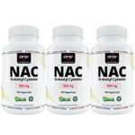 3-pack NAC N-Acetyl Cysteine 600 mg - 3 x 100 kapsler