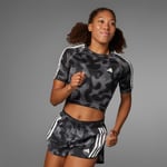 adidas Own the Run 3-Stripes Allover Print Shorts Women
