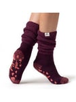 Heat Holders Cosy Slouch Lounge Socks - Dark Red