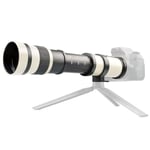 Telephoto Lens, 420-800MM Zoom F/8.3-16 Full Manual Focusing Telescope Lens for Canon EF Mount Camera for Wild Animal, Concerts, Bird Watching