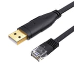 Nouveau câble de console USB vers RJ45 adaptateur série RS232 pour routeur Cisco routeur Huawei convertisseur USB RJ 45 8P8C câble de console USB, 1.8m- CD0495