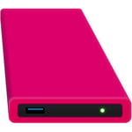 HipDisk Disque Dur Externe 2,5 Pouces USB 3.0 en Aluminium avec Coque de Protection en Silicone pour Disque Dur SATA et SSD Antichoc imperméable Ohne Festplatte Rose