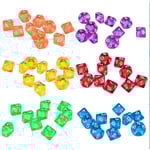 50 st Akryl 12-sidiga Tärningar 12 Färger Digitala Tärningar Dungeons & Dragons Spel Färger Multi Sided Numbers