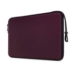 FINPAC Hard Shell Laptop Sleeve Case for MacBook Pro 14-inch 2021, 13.3" MacBook Air A2337 M1 A2179 A1932, MacBook Pro 13 A2338 A2251 A2289 A2159, Shockproof Carrying Cover Protective Bag, Burgundy