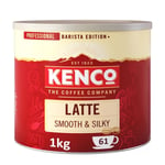 Kenco Latte Smooth & Silky Instant Coffee Powder Tin 1Kg - 61 Servings