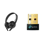Sennheiser HD 250BT Bluetooth 5.0 Wireless Headphone – Black & TP-Link Nano USB Bluetooth 5.0 Adapter for Multiple Devices, Long Range Bluetooth Dongle/Receiver (UB5A)