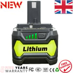 For Ryobi 18v 5.0ah Lithium Ion Battery P108 One+ Plus P104 Rb18l50 Rb18l40 P102