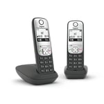 Trådløs telefon Gigaset A690 Duo Sort/Sølvfarvet