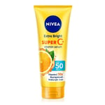 Nivea Extra Bright Serum Super C+ Body Vitamin Skin Whitening Sunscreen Spf50 70