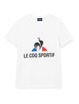 Le Coq Sportif Fanwear Tee SS T-Shirt à Manches Courtes pour Enfant XS Enfant/Blanc (New Optical White)